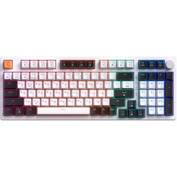Клавіатура GamePro MK170W Hot-Swap Red Swich RGB USB UA White (MK170W) 927931 фото