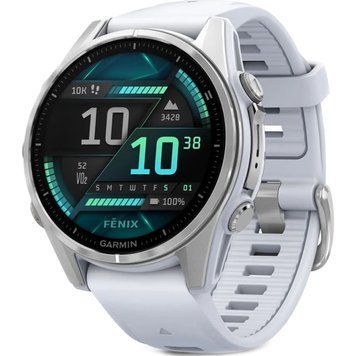 Смарт-часы Garmin fenix 8 43mm, AMOLED, Glass, BareSS/Whitestone, WhitestoneBn (010-02903-00) 25734 фото
