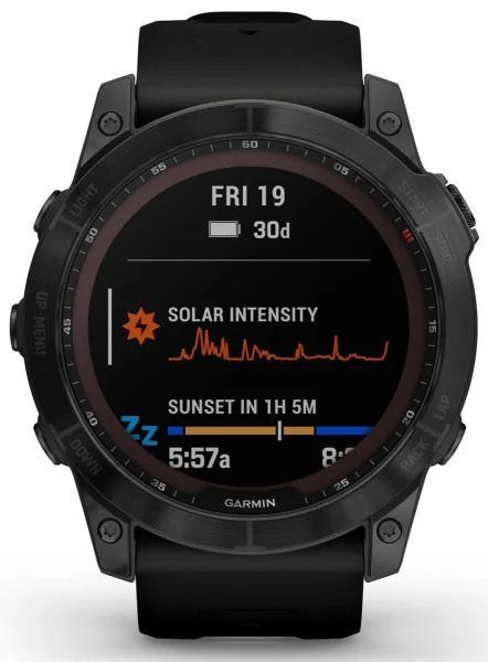 Смарт-часы Garmin Fenix 7X Sapphire Solar Black DLC Titanium with Black Band (010-02541-22/23/45) 667816 фото