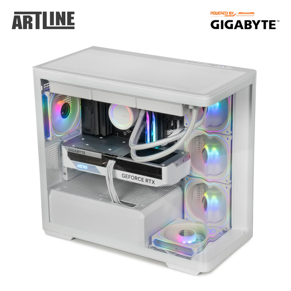 Комп'ютер ARTLINE Gaming TANKWHITE, AMD Ryzen 9 9950X, RTX 5070 12GB Windows 11 Home (TankWhitev110Win) 00-00073665 фото