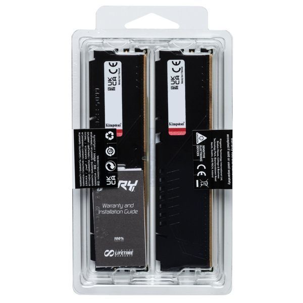 Оперативная память DDR5 32GB (2x16GB) 6800 MHz Beast Black EXPO Kingston Fury (ex.HyperX) (KF568C34BBEK2-32) KF568C34BBEK2-32 фото