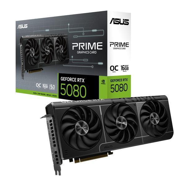 Видеокарта ASUS GeForce RTX 5080 16GB GDDR7 OC PRIME-RTX5080-O16G (90YV0LX0-M0NA00) АЛ-00011455 фото