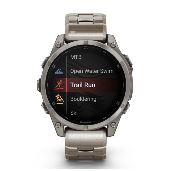 Смарт-часы Garmin fenix 8 47mm, AMOLED, Saph, Ti/Bare/Graphite w/TiBand,Excl, GPS (010-02904-40) 26353 фото