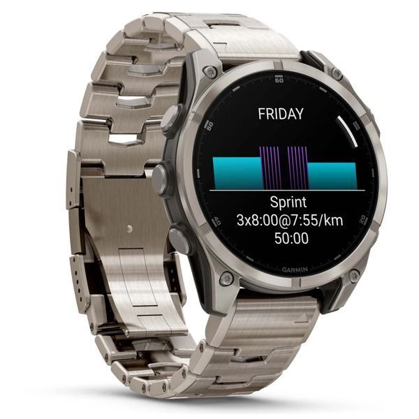 Смарт-часы Garmin fenix 8 47mm, AMOLED, Saph, Ti/Bare/Graphite w/TiBand,Excl, GPS (010-02904-40) 26353 фото