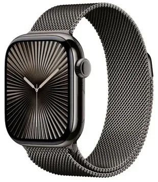 Смарт-годинник Apple Watch Series 10 GPS + LTE, 46mm Slate Titanium Case with Slate Milanese Loop (S/M) (MC7R4)