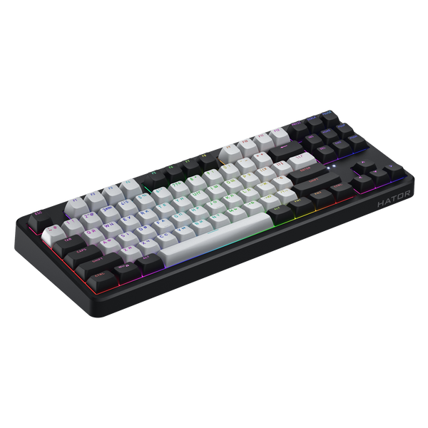 Клавиатура Hator Rockfall 3 Mecha TKL QMK/VIA Orange Wireless Black (HTK850UA) 77944 фото