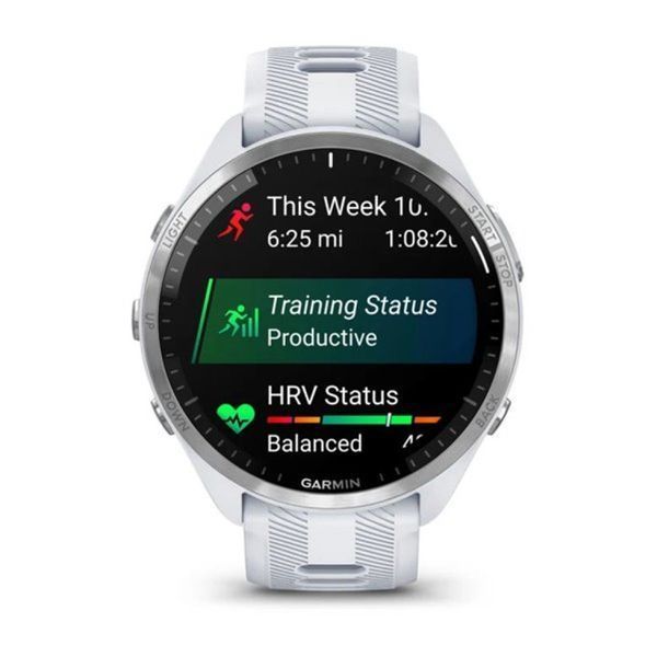 Смарт-часы Garmin Forerunner 965 Carbon Gray Titanium Bezel Whitestone (010-02809-81) 803106 фото