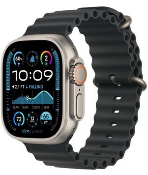 Смарт-часы Apple Watch Ultra 2 GPS + Cellular 49mm Natural Titanium Case w. Black Ocean Band (MYT03 MXTL3) 349906170 фото
