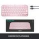 Клавіатура Logitech MX Keys Mini Wireless Illuminated UA Rose (920-010500) 695891 фото 10