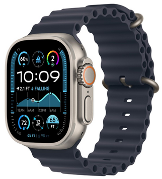 Смарт-часы Apple Watch Ultra 2 GPS + Cellular 49mm Natural Titanium Case w. Navy Ocean Band (MX4D3) 349906139 фото