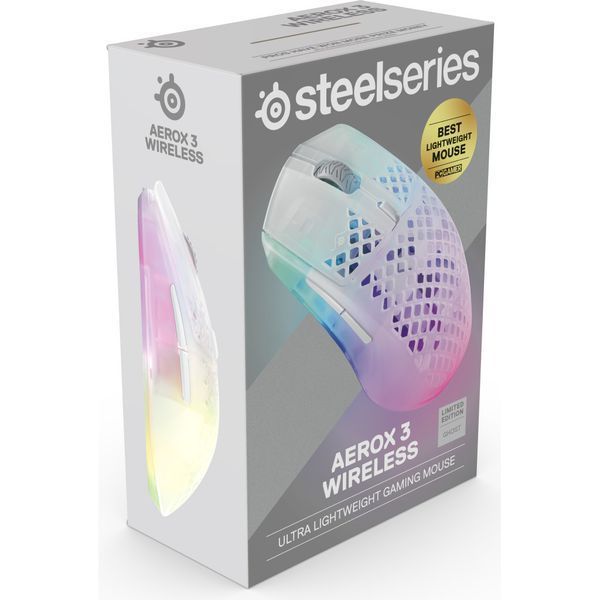 Мишка SteelSeries Aerox 3 Wireless Ghost (62610) 643167 фото