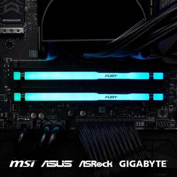Оперативна пам'ять DDR5 32GB 5200 MHz Beast RGB EXPO Kingston Fury (ex.HyperX) (KF552C36BBEA-32) KF552C36BBEA-32 фото