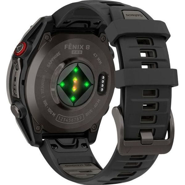 Смарт-часы Garmin Fenix 8 Pro 47 mm AMOLED Carbon Gray DLC Titanium w. Black/Pebble Gray (010-03198-00/01) 262934 фото