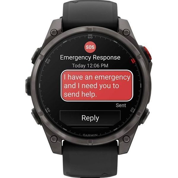Смарт-часы Garmin Fenix 8 Pro 47 mm AMOLED Carbon Gray DLC Titanium w. Black/Pebble Gray (010-03198-00/01) 262934 фото
