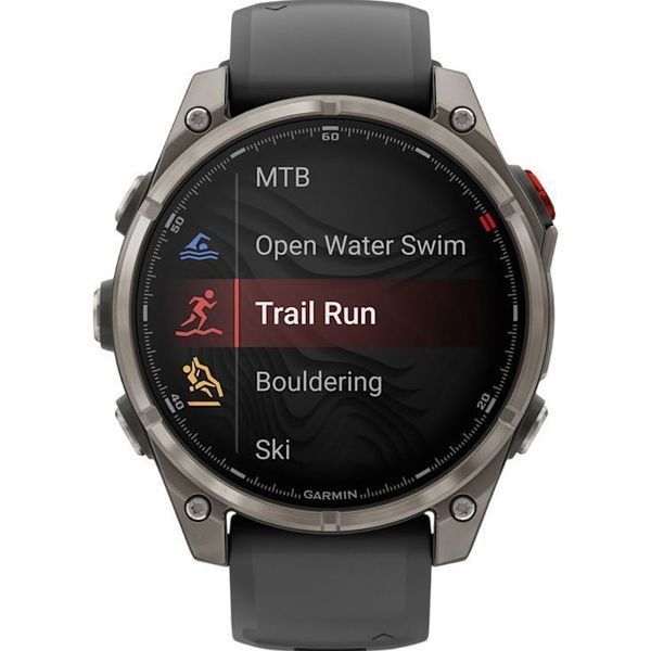 Смарт-годинник Garmin Fenix 8 Pro 47 mm AMOLED Titanium with Graphite/Black (010-03198-10/11) 262937 фото