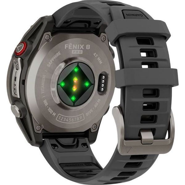 Смарт-годинник Garmin Fenix 8 Pro 47 mm AMOLED Titanium with Graphite/Black (010-03198-10/11) 262937 фото