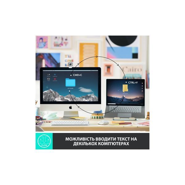 Клавиатура Logitech MX Keys Mini Wireless Illuminated UA Graphite (920-010498) 693487 фото