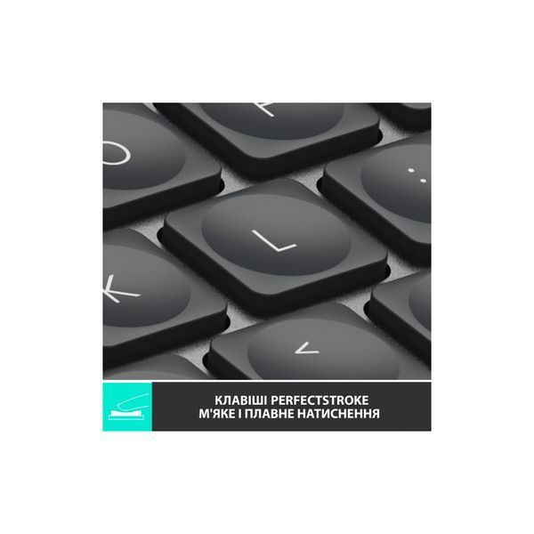 Клавиатура Logitech MX Keys Mini Wireless Illuminated UA Graphite (920-010498) 693487 фото