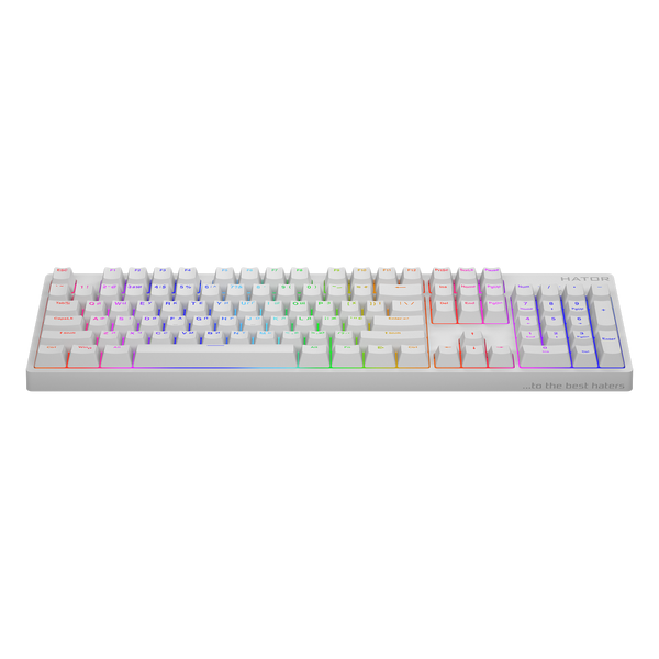 Клавіатура Hator Rockfall 2 Mecha Orange USB White (HTK-711) 00-00068884 фото