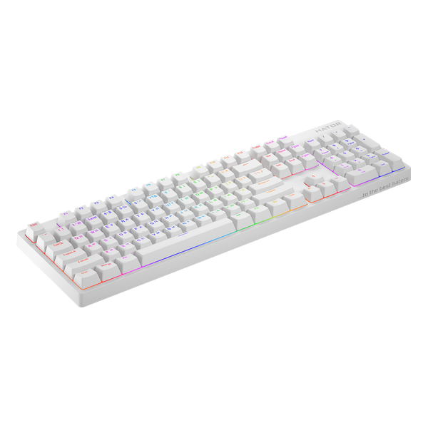 Клавіатура Hator Rockfall 2 Mecha Orange USB White (HTK-711) 00-00068884 фото