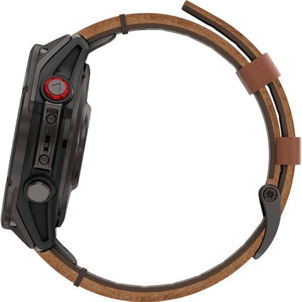 Смарт-часы Garmin Fenix 8 Pro 47 mm Carbon Gray DLC Titanium with Chestnut Leather Band (010-03198-40) 267644 фото