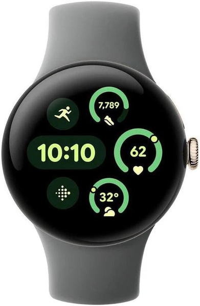 Смарт-годинник Google Pixel Watch 3 41 mm Wi-Fi Champagne Gold Aluminum Case/Hazel Active Band 47265 фото