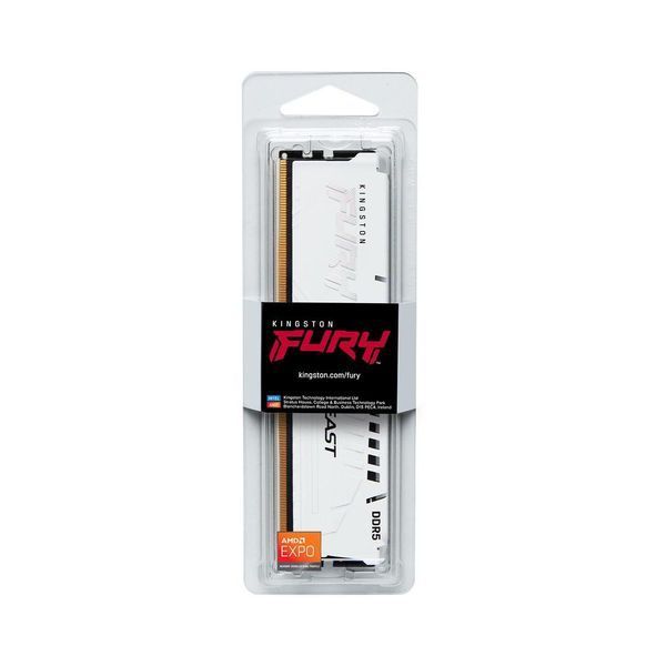 Оперативная память DDR5 32GB 6000 MHz Beast EXPO White Kingston Fury (ex.HyperX) (KF560C36BWE-32) KF560C36BWE-32 фото