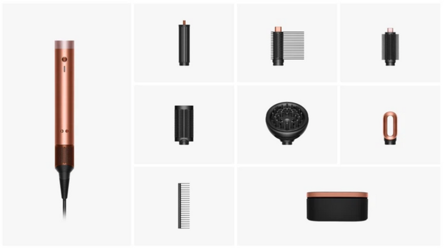 Стайлер Dyson Airwrap Co-anda 2x Multi-styler & Dryer Curly + Coily Amber Silk (143161-01) 340372 фото