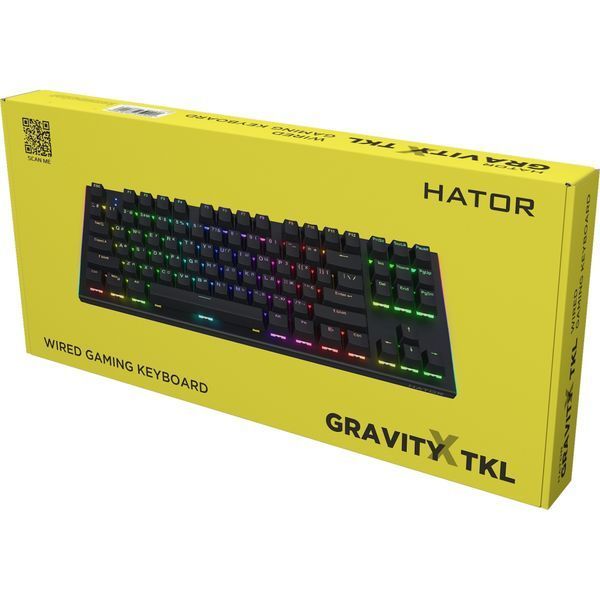 Клавіатура Hator Gravity X TKL Orange USB Black (HTK550UA) АЛ-00006737 фото
