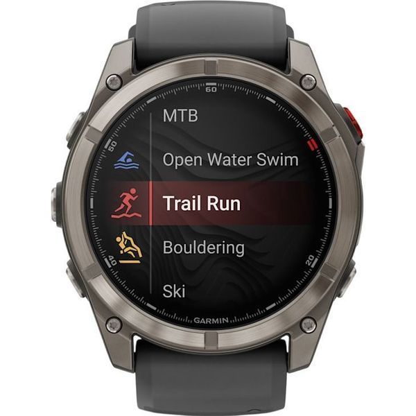 Смарт-годинник Garmin Fenix 8 Pro 51 mm AMOLED Titanium with Graphite/Black Silicone Band (010-03199-10/11) 262941 фото