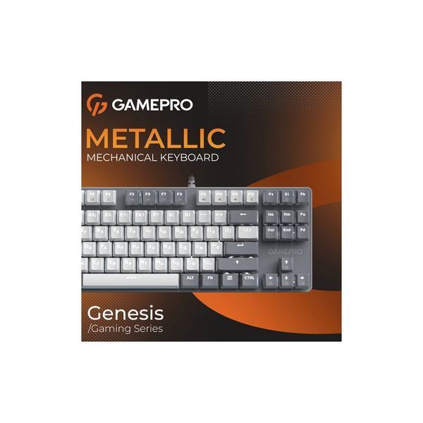 Клавиатура GamePro Genesis Metallic MK110G Outemu Red Switch USB UA Gray (MK110G) 299707 фото