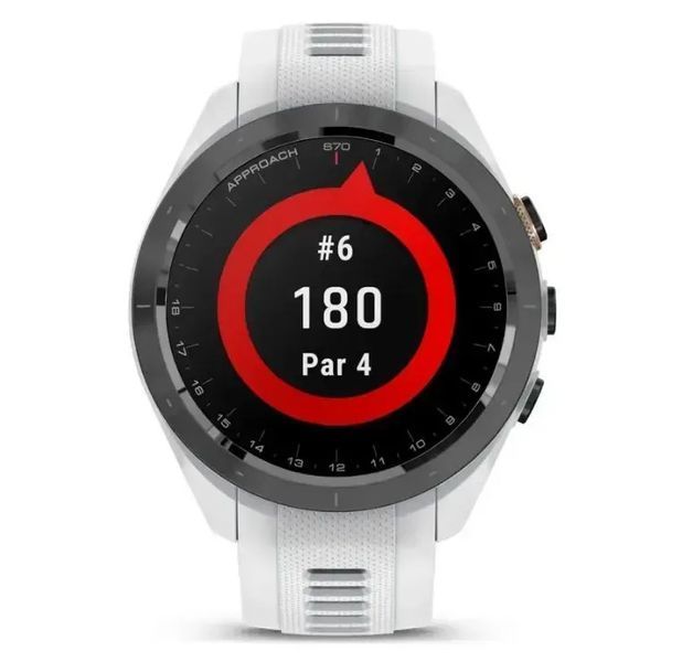 Смарт-часы Garmin Approach S70 42mm B. Ceramic Bezel with White S. Band (010-02746-00/10) 411554 фото