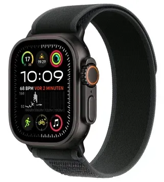 Смарт-годинник Apple Watch Ultra 2 GPS + Cellular 49mm Black Titan. Case w. Black Trail Loop - S/M (MX4U3)
