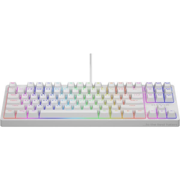 Клавіатура Hator Rockfall 2 Mecha TKL Orange USB White (HTK-521) 00-00068894 фото