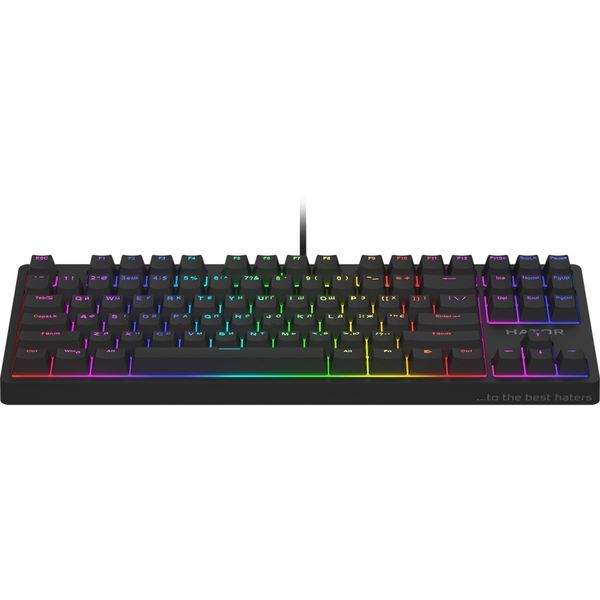 Клавіатура Hator Rockfall 2 Mecha TKL Orange USB Black (HTK-520) 00-00068893 фото
