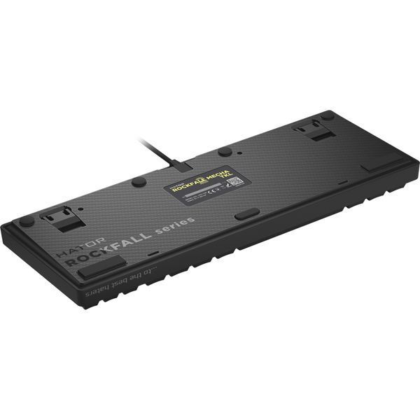 Клавіатура Hator Rockfall 2 Mecha TKL Orange USB Black (HTK-520) 00-00068893 фото