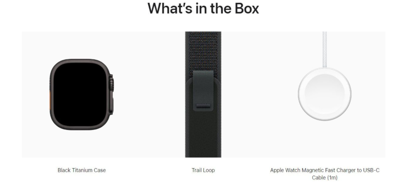Смарт-годинник Apple Watch Ultra 2 GPS + Cellular 49mm Black Titan. Case w. Black Trail Loop - M/L (MX4V3) 19248 фото