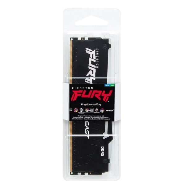 Оперативная память DDR5 64GB 5600 MHz Beast RGB EXPO Black Kingston Fury (ex.HyperX) (KF556C36BBEA-64) KF556C36BBEA-64 фото