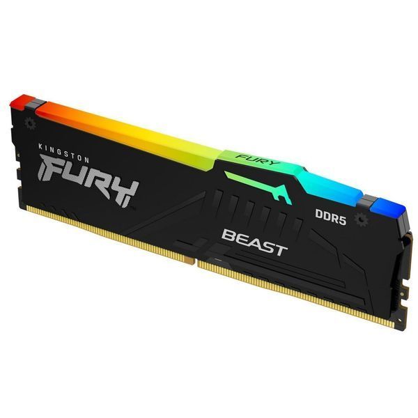 Оперативная память DDR5 64GB 5600 MHz Beast RGB EXPO Black Kingston Fury (ex.HyperX) (KF556C36BBEA-64) KF556C36BBEA-64 фото