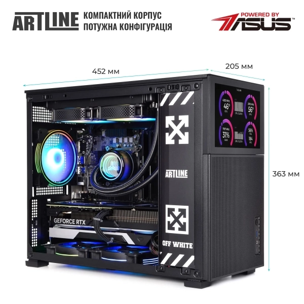 Компьютер ARTLINE Gaming D31, Intel Core i7 14700F, GeForce RTX 4060Ti 8GB (D31v54) 00-00063436 фото