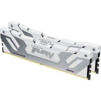Оперативна пам'ять DDR5 48GB (2x24GB) 8400 MHz Renegade White XMP Kingston Fury (ex.HyperX) (KF584CU40RWK2-48) KF584CU40RWK2-48 фото