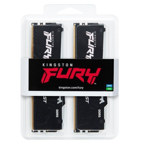 Оперативна пам'ять DDR5 64GB (2x32GB) 6000 MHz Beast RGB Kingston Fury (ex.HyperX) (KF560C36BBEAK2-64) KF560C36BBEAK2-64 фото