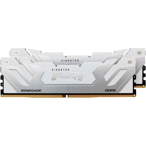Оперативная память DDR5 48GB (2x24GB) 8400 MHz Renegade White XMP Kingston Fury (ex.HyperX) (KF584CU40RWK2-48) KF584CU40RWK2-48 фото