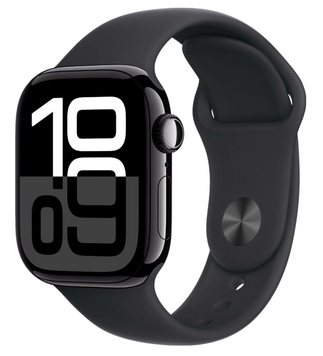 Смарт-часы Apple Watch Series 10 GPS, 42mm Jet Black Aluminum Case with Black Sport Band (S/M) (MWWE3) 349906119 фото