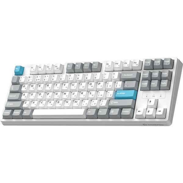 Клавиатура GamePro Asgard Ragnar Wireless/Bluetooth/USB UA White (MK285WH) 305106 фото