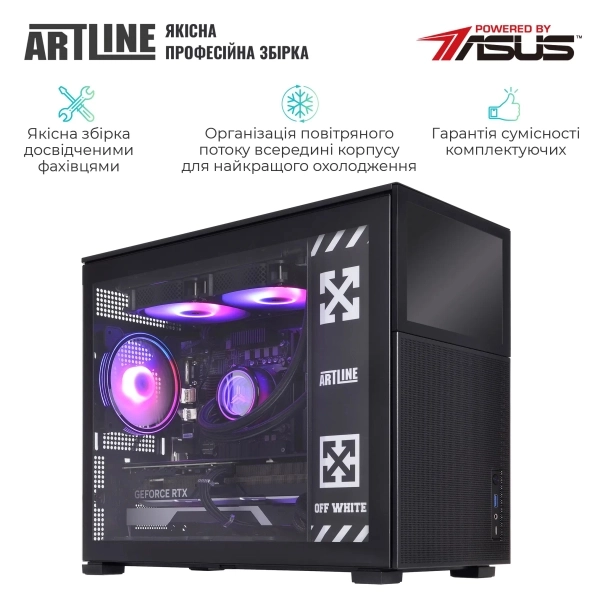 Компьютер ARTLINE Gaming D31, AMD Ryzen 5 7600X, GeForce RTX 4070 SUPER 12GB, Windows 11 Home (D31v52Win) 00-00063433 фото