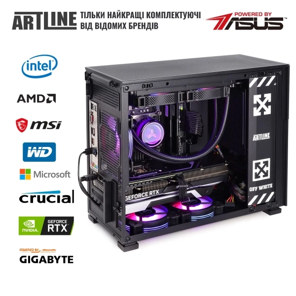 Компьютер ARTLINE Gaming D31, AMD Ryzen 5 7600X, GeForce RTX 4070 SUPER 12GB, Windows 11 Home (D31v52Win) 00-00063433 фото