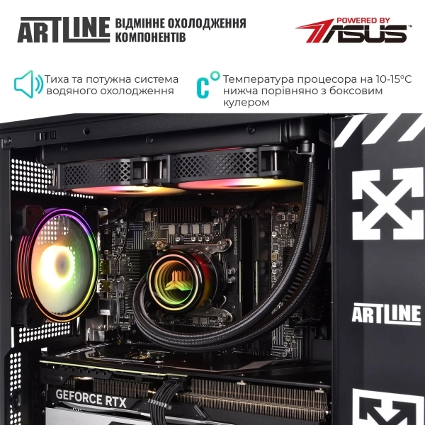 Компьютер ARTLINE Gaming D31, AMD Ryzen 5 7600X, GeForce RTX 4070 SUPER 12GB, Windows 11 Home (D31v52Win) 00-00063433 фото