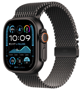Смарт-часы Apple Watch Ultra 2 GPS + Cellular 49mm Black Titanium Case w. Black Titanium Milanese Loop - Small (MX4W3) 349906162 фото