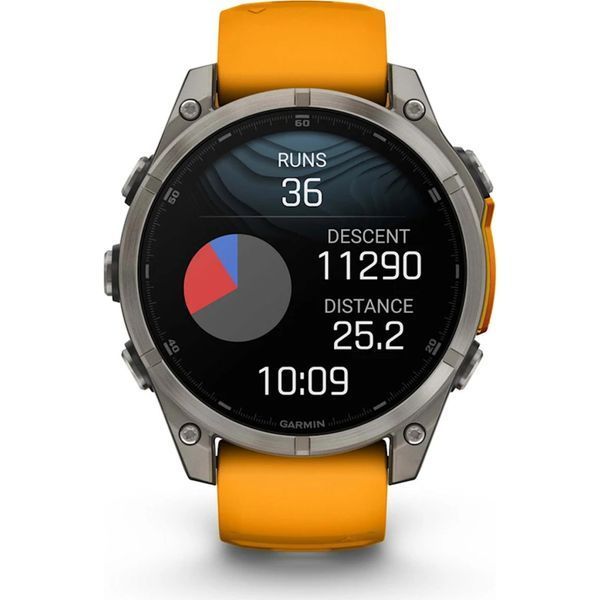 Смарт-годинник Garmin fenix 8 47mm, AMOLED, Saph, Ti/Bare/Grpht, SparkOrg/GrphtBd, (010-02904-11) 26352 фото